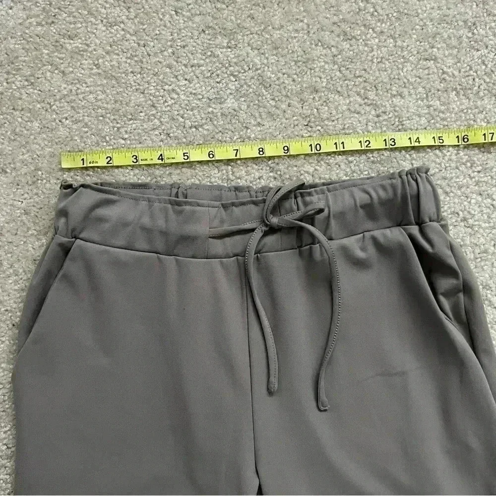 Joie Casual Pants High Rise Straight Boho Gray Women Sz Medium Drawstring $180